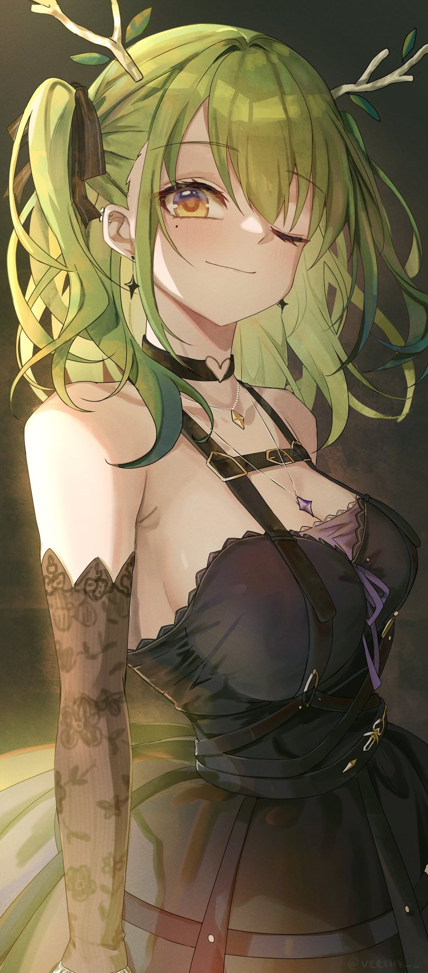 ceres fauna (hololive and 1 more) drawn by venn_(vebonbon)