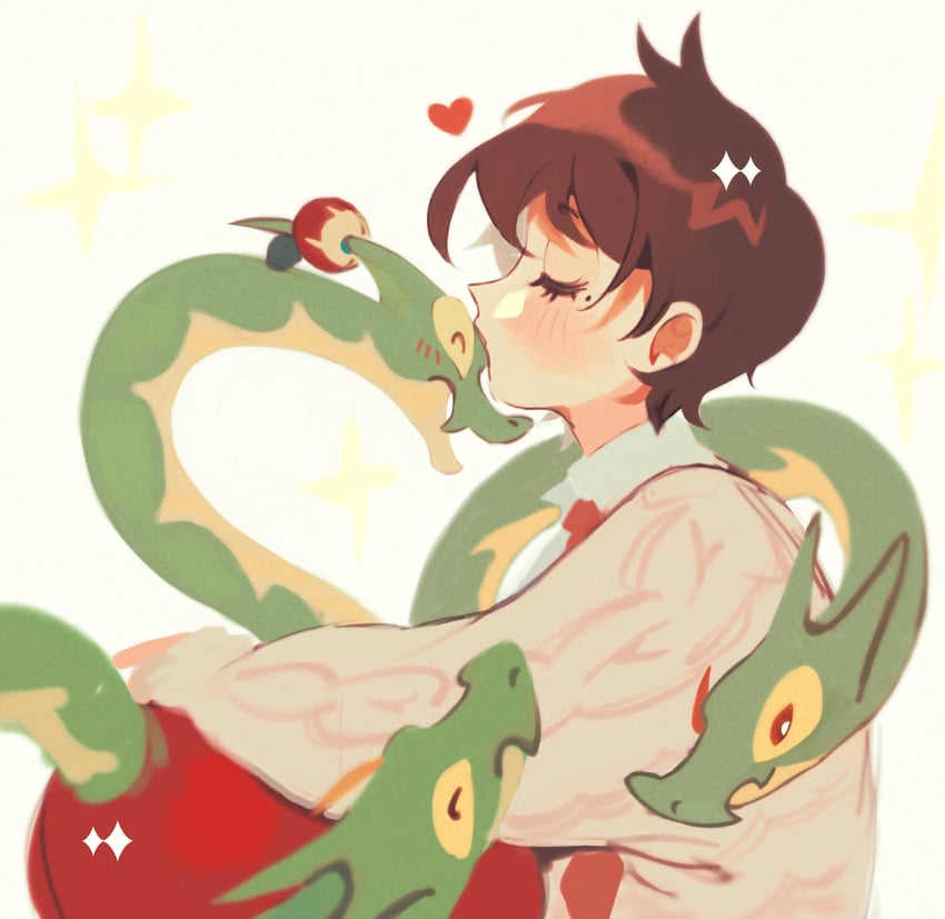 florian and hydrapple (pokemon and 1 more) drawn by pookiepeeps