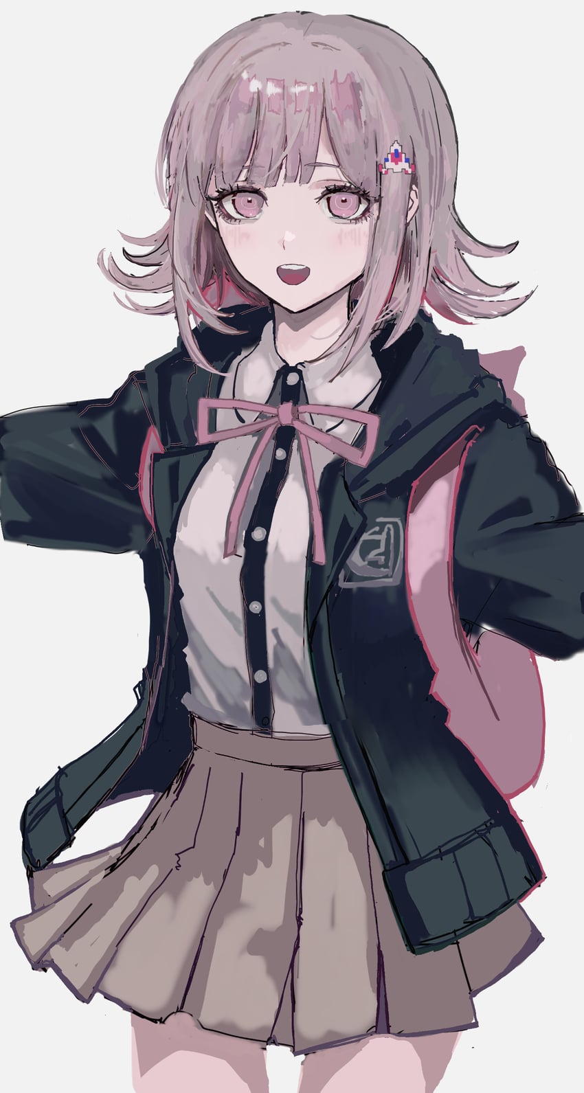 nanami chiaki (danganronpa and 1 more) drawn by akitsu_(davis0527dx)