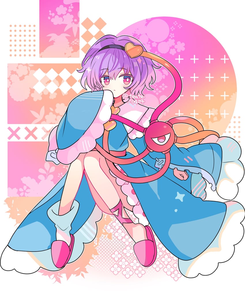 komeiji satori (touhou and 1 more) drawn by shirocha_tei