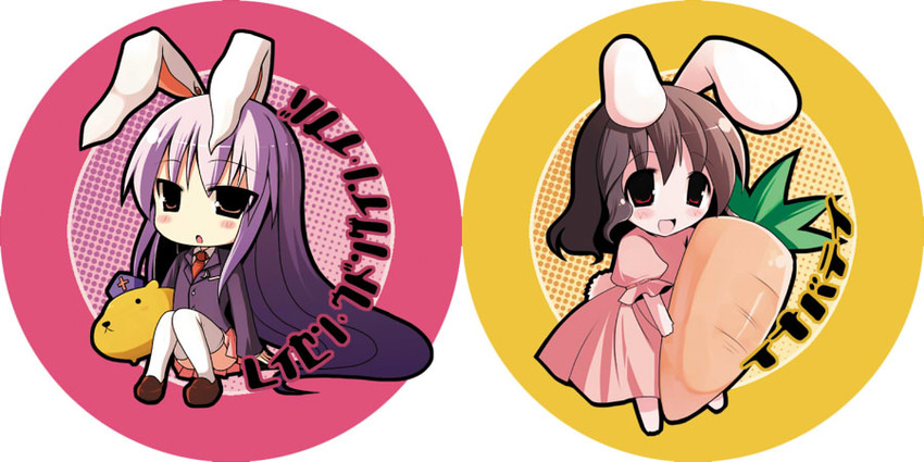 reisen udongein inaba and inaba tewi (touhou) drawn by kujiran