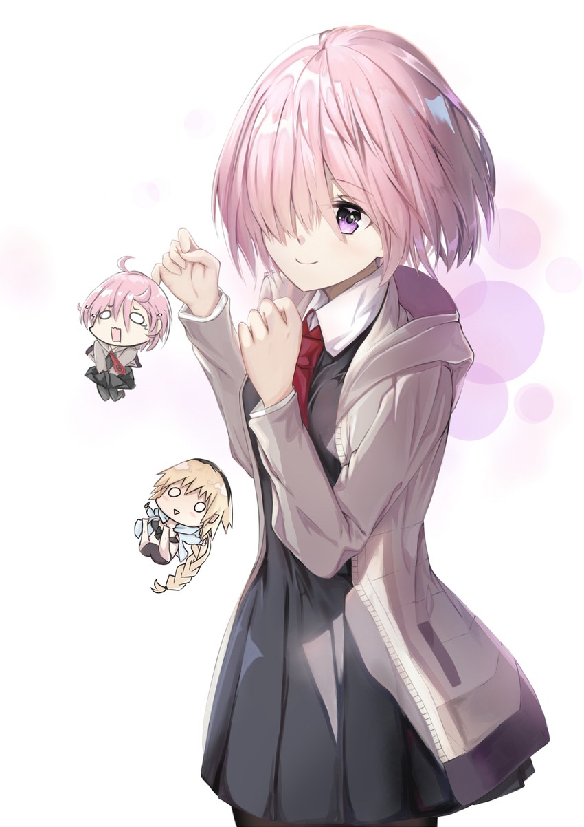 mash kyrielight and jeanne d'arc (fate and 1 more) drawn by tony42668