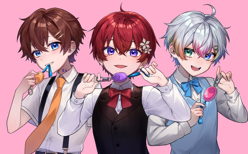 coe., kuni, and relu (shukusei!! loli-kami requiem and 1 more) drawn by nanin