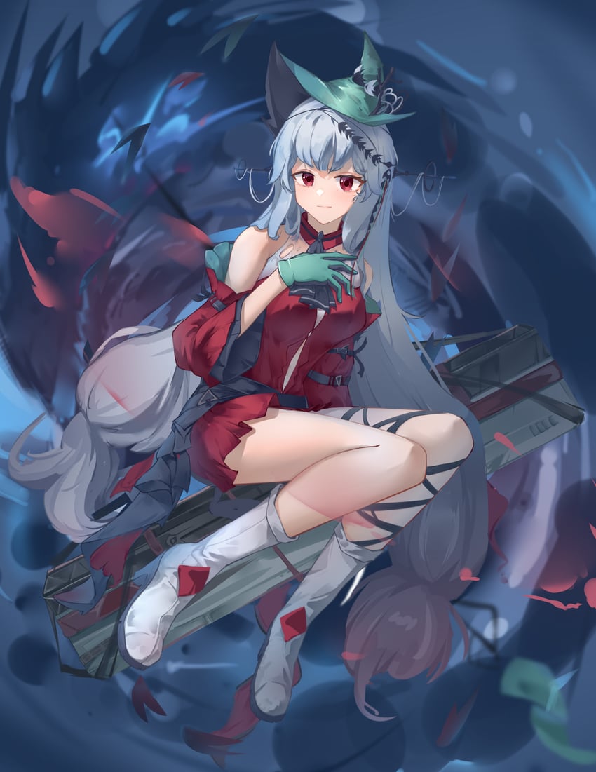 skadi and skadi the corrupting heart (arknights) drawn by pjs