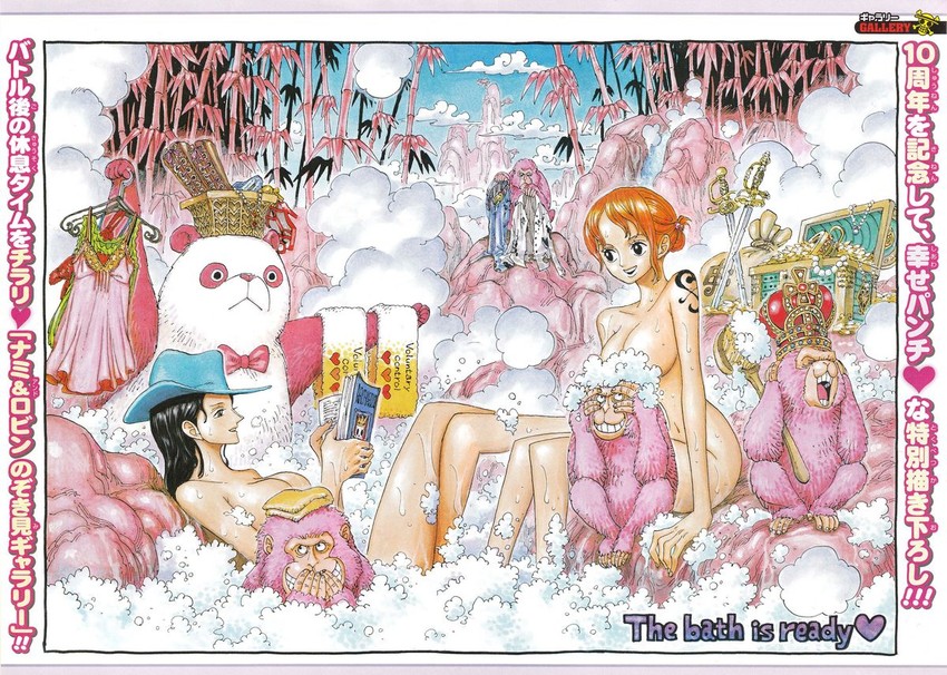 nami and nico robin (one piece) drawn by oda_eiichirou