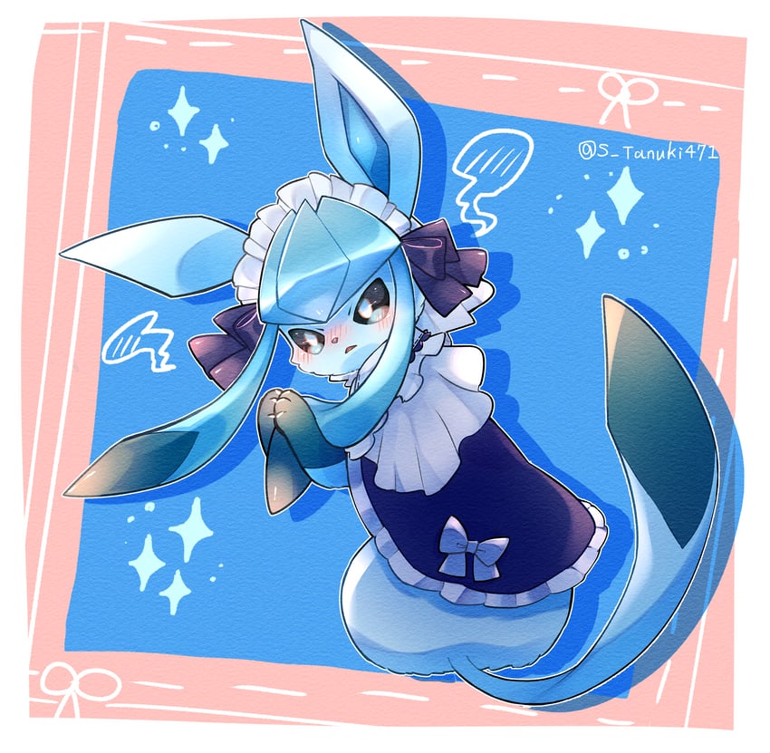 glaceon (pokemon and 1 more) drawn by 4r46_471prpr