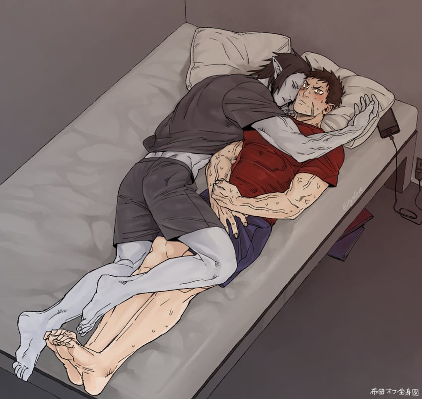 kantarou kei and tsujigiri nagiri (kyuuketsuki sugu shinu) drawn by maeba_(morbid+lovers)