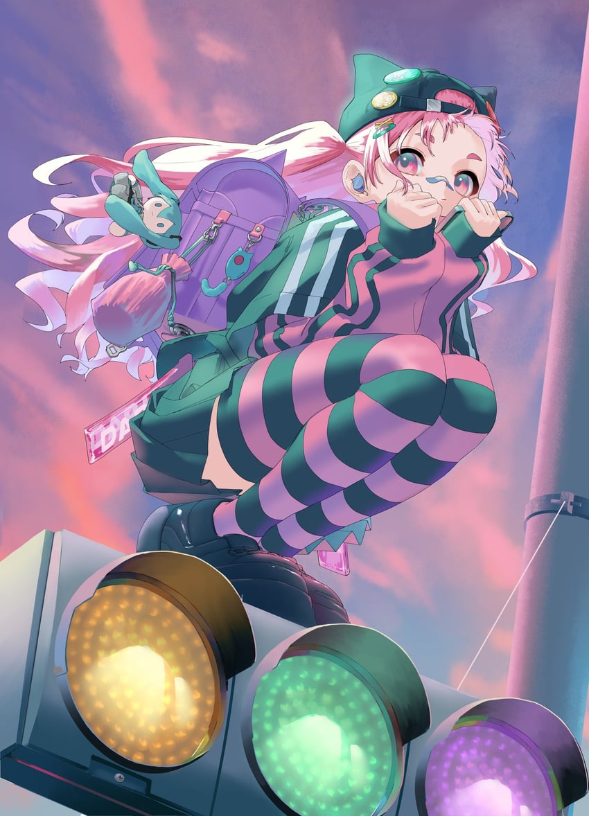 hatsune miku (original and 1 more) drawn by kaimu_(adachi_rei)