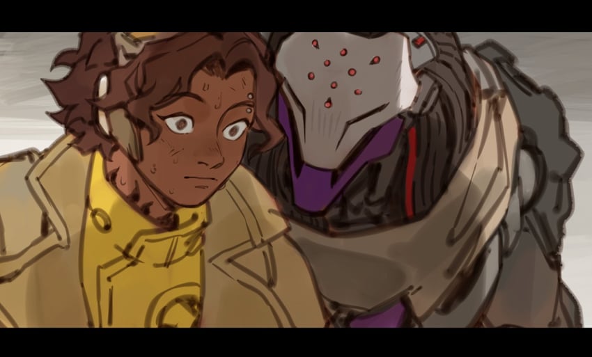 ramattra and venture (overwatch and 2 more) drawn by velinxi