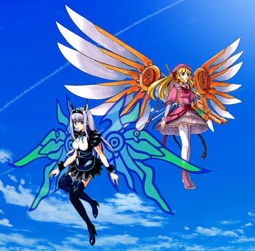 maria and shotia (dodonpachi and 3 more) drawn by tatsumi_kei_(t_k)