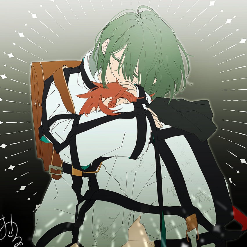 kajiyama fuuta and momose amane (milgram) drawn by kao_ru05