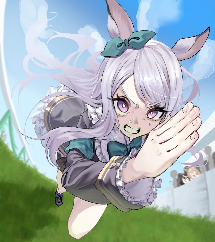 mejiro mcqueen, satono diamond, and kitasan black (umamusume) drawn by ayeon