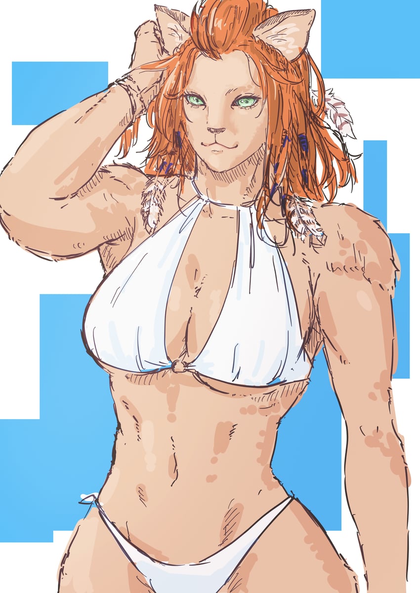 wuk lamat (final fantasy and 1 more) drawn by oliver_(oliverclassict)