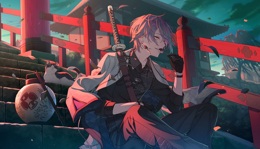 kamishiro rui (project sekai) drawn by colorful_palette
