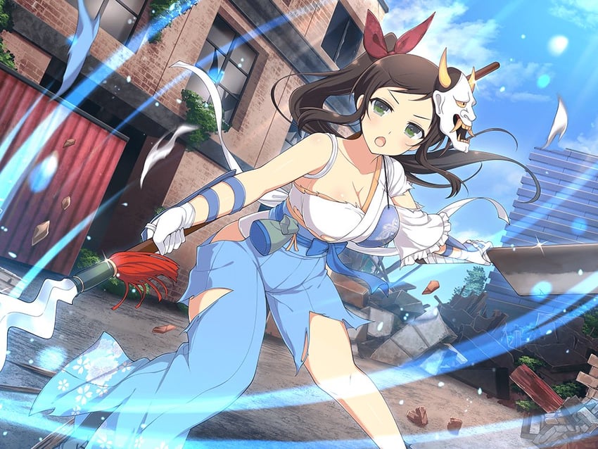 murakumo (senran kagura and 2 more) drawn by yaegashi_nan