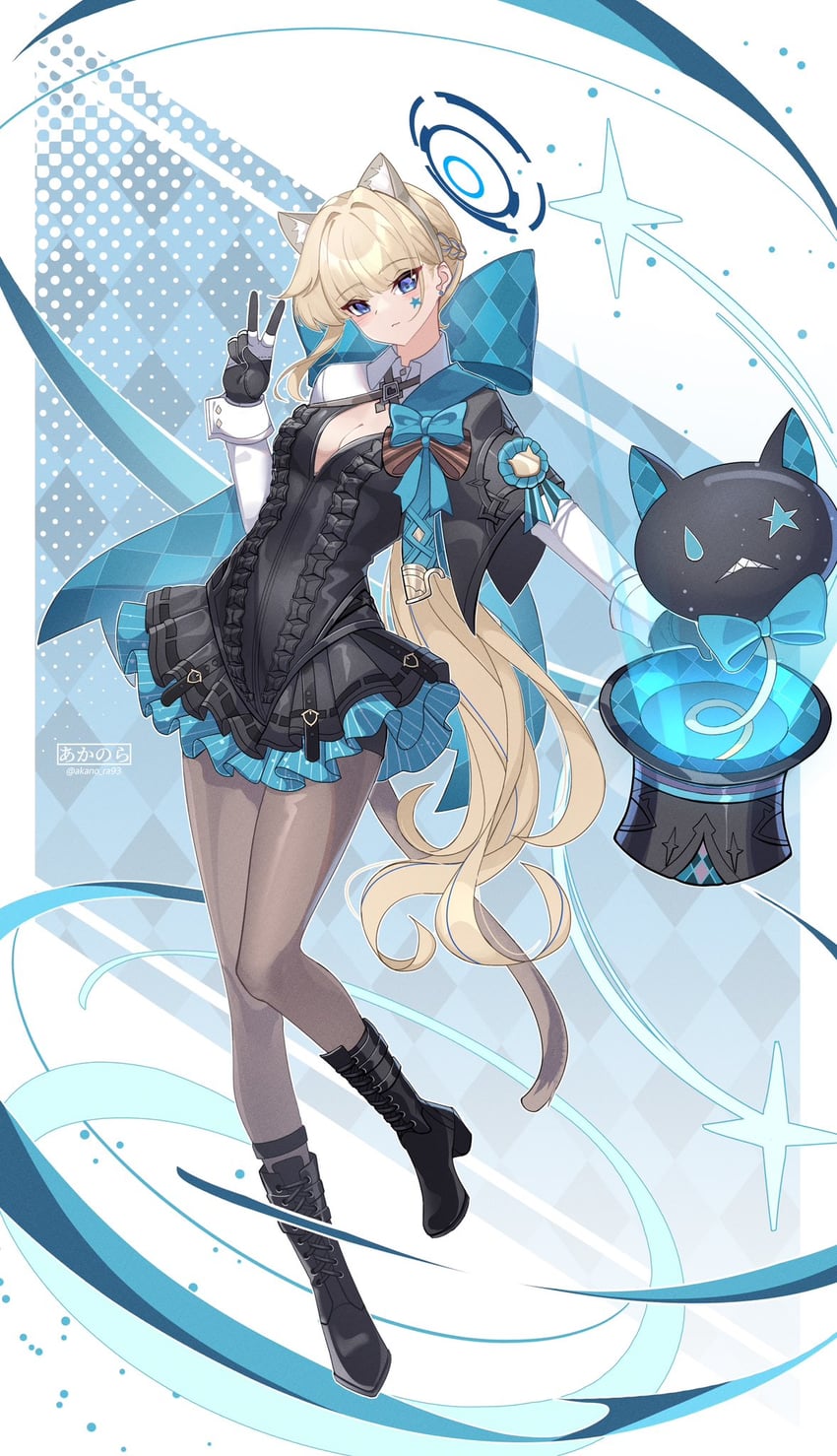 toki and lynette (blue archive and 1 more) drawn by akanora