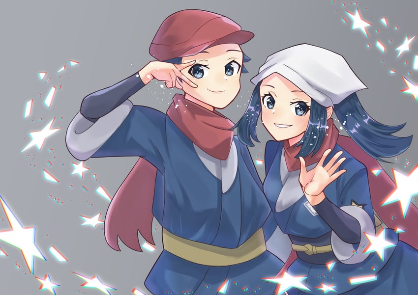 akari and rei (pokemon and 1 more) drawn by come2traveling