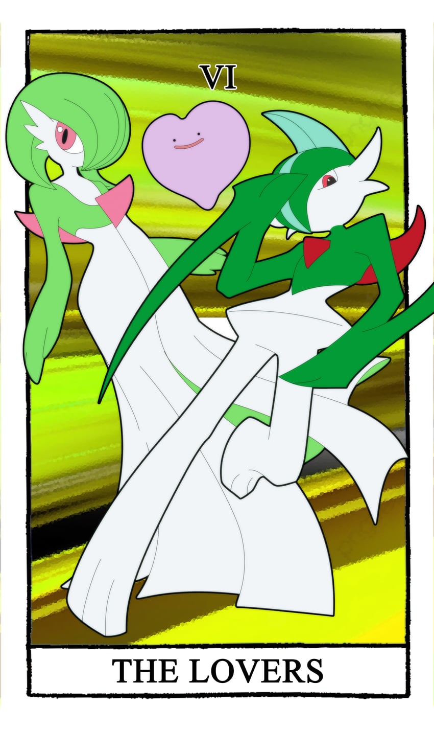 gardevoir, gallade, and ditto (pokemon) drawn by carrotzmoonman