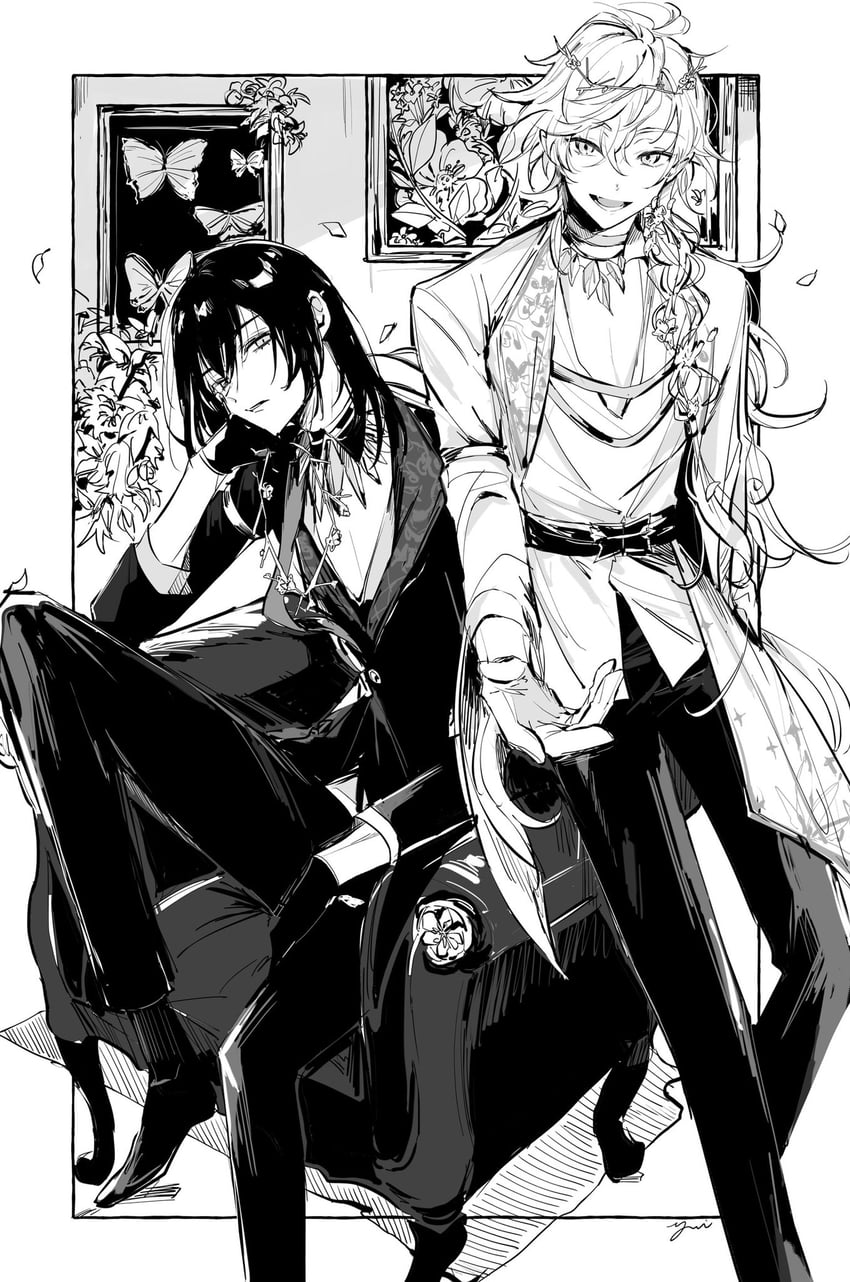 oberon and merlin (fate and 1 more) drawn by yui_(linaw-key08)