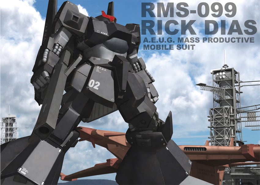 rick dias (gundam and 2 more) drawn by tomholy