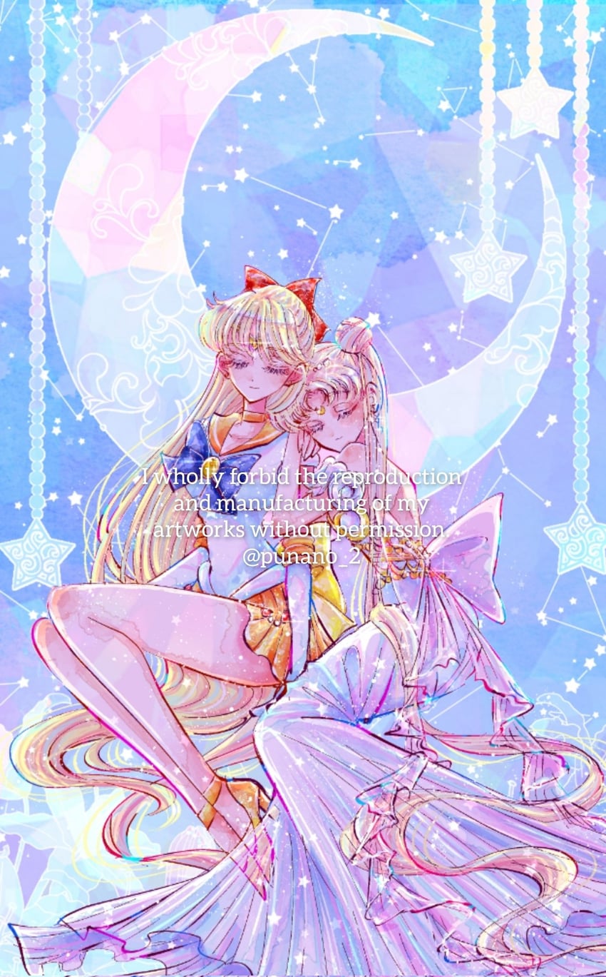 tsukino usagi, aino minako, sailor venus, and princess serenity (bishoujo senshi sailor moon) drawn by punano