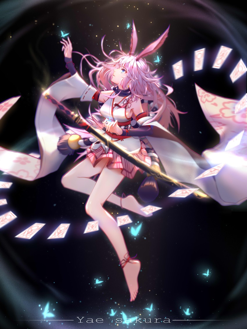 yae sakura (honkai and 2 more) drawn by xianyujun_sam