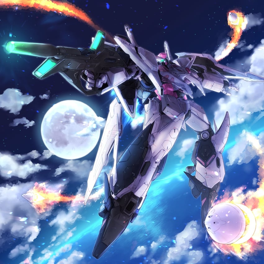 xi gundam (gundam and 1 more) drawn by nori_(arara105)
