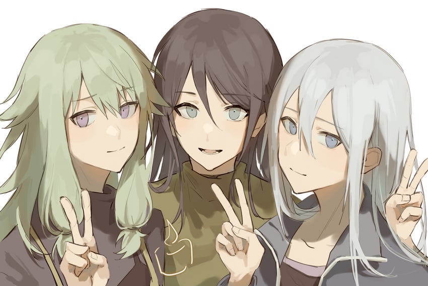 yoisaki kanade, kusanagi nene, and hoshino ichika (project sekai) drawn by soichi_(soichicey)