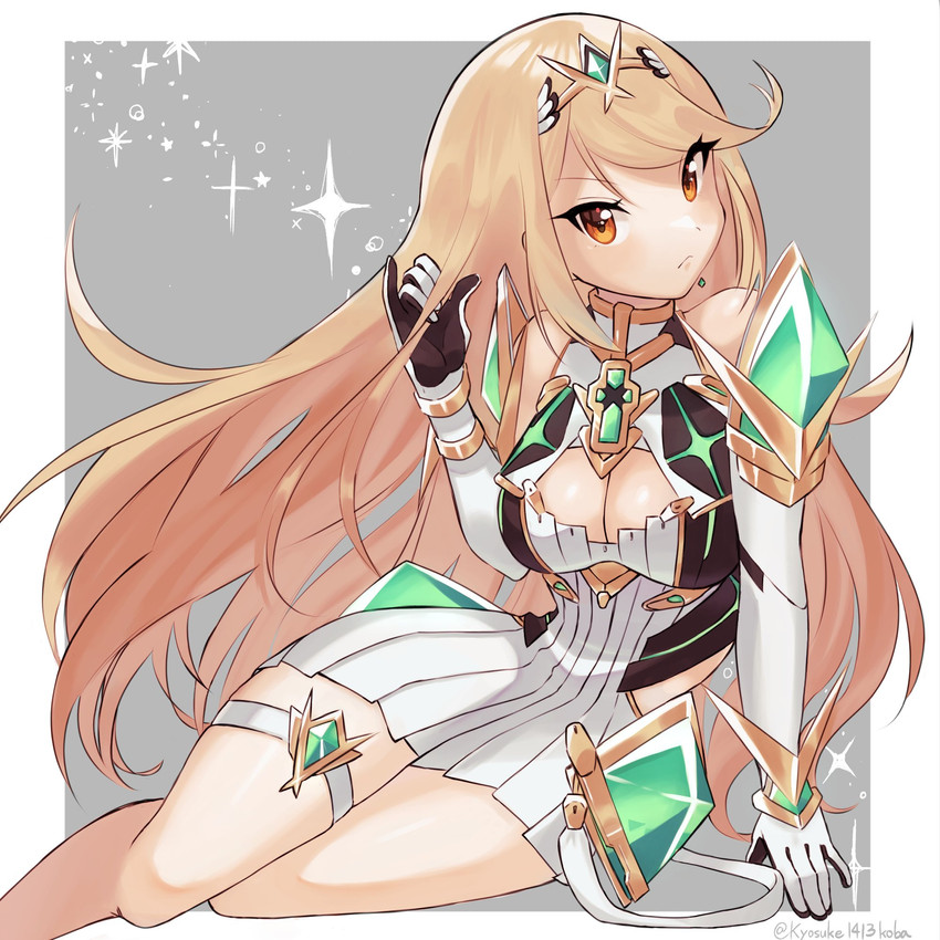 mythra (xenoblade chronicles and 1 more) drawn by kyosuke1413koba