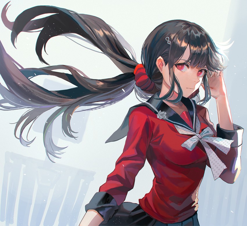 harukawa maki (danganronpa and 1 more) drawn by sl86