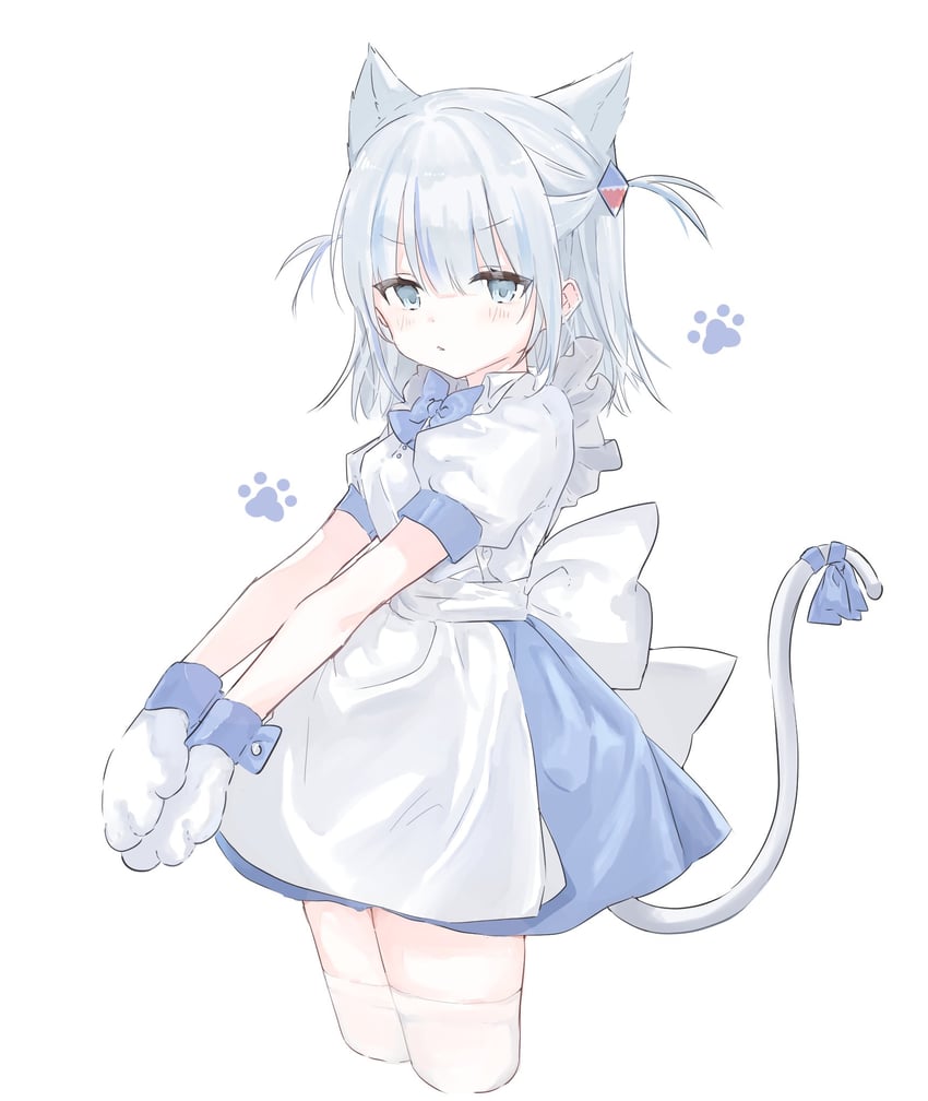 gawr gura (hololive and 1 more) drawn by nyanyan_nya