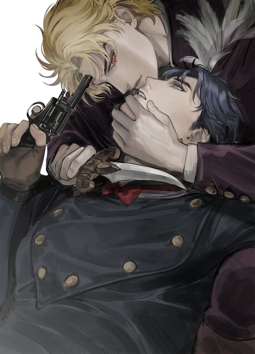dio brando and jonathan joestar (jojo no kimyou na bouken and 1 more) drawn by bustersiri
