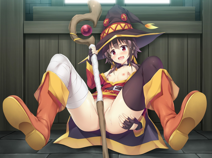 megumin (kono subarashii sekai ni shukufuku wo!) drawn by akizora_momiji