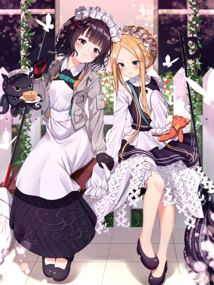 abigail williams, katsushika hokusai, and tokitarou (fate and 1 more) drawn by xue_lu