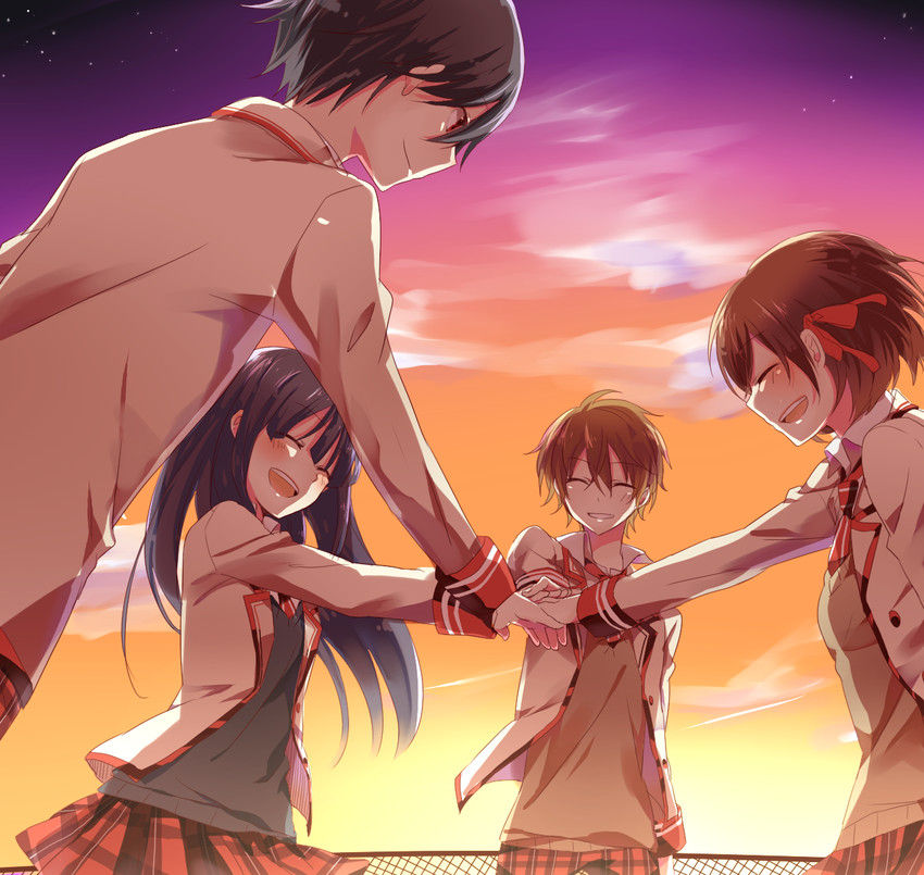 d-ne, c-ta, b-ko, and a-ya (shuuen no shiori project) drawn by hachimikkusu