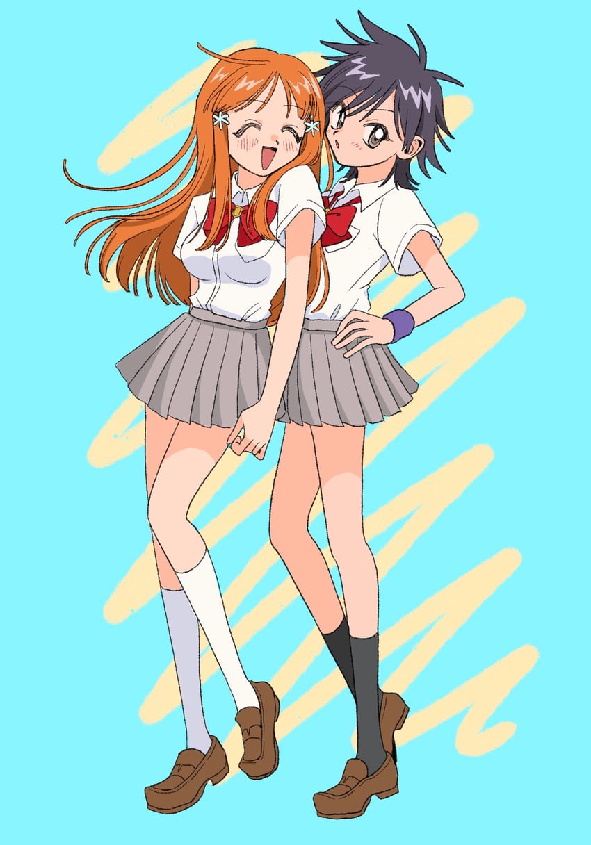 inoue orihime and arisawa tatsuki (bleach) drawn by melon_hamburg_bentou