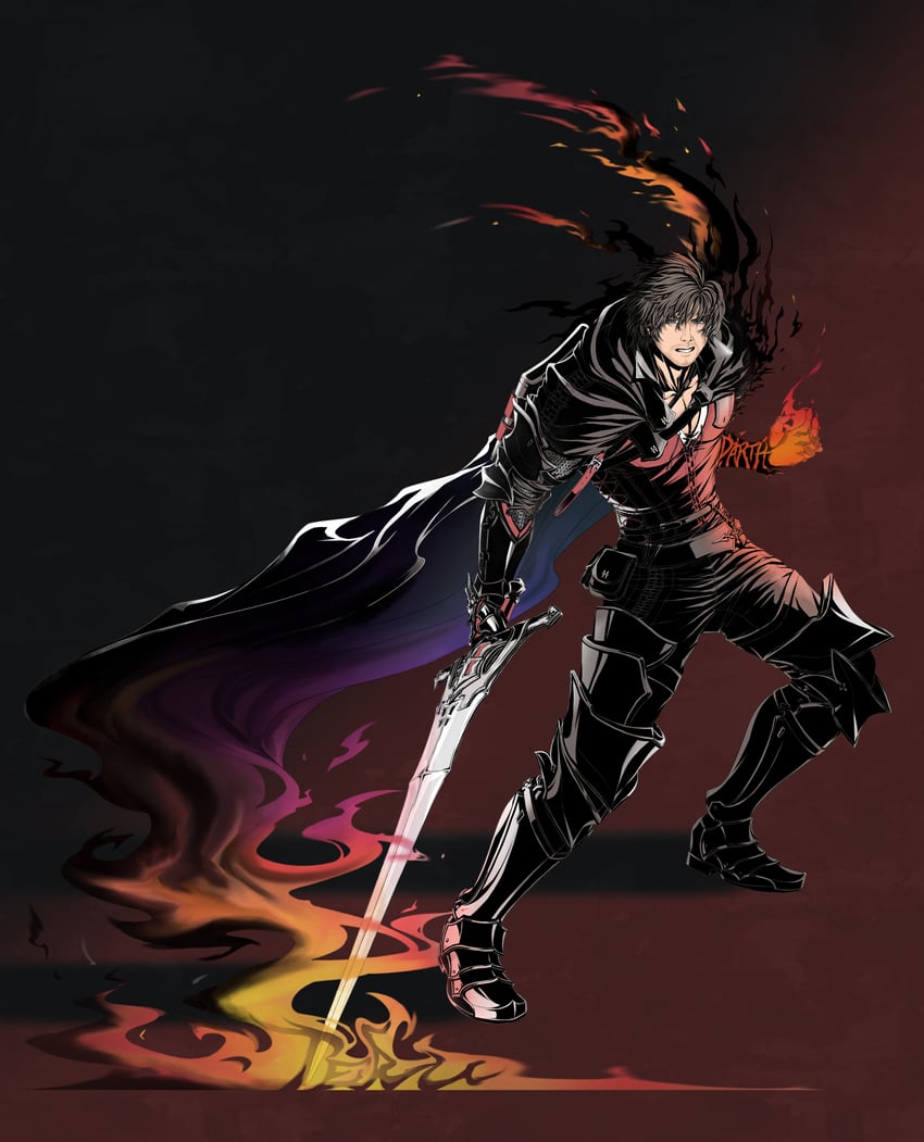 clive rosfield (final fantasy and 1 more) drawn by aterumichino