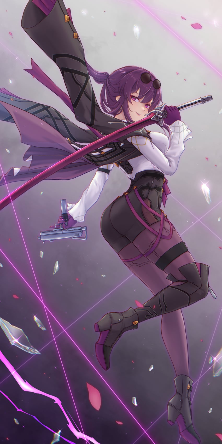 kafka (honkai and 1 more) drawn by waa!_okami
