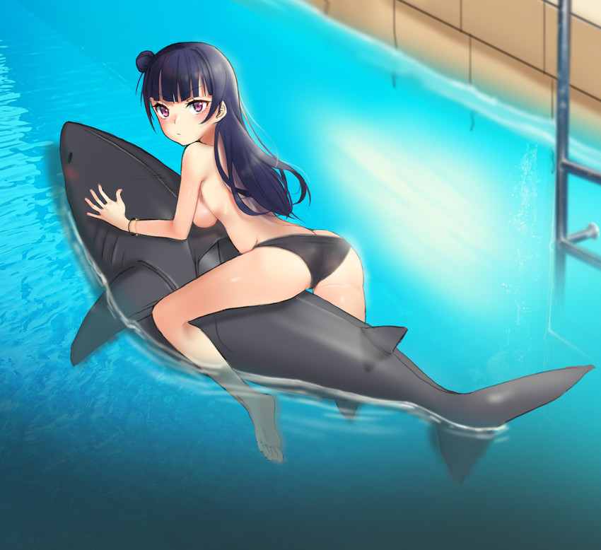 tsushima yoshiko (love live! and 1 more) drawn by eun_bari