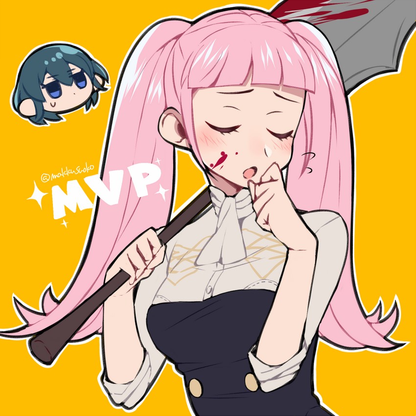 hilda valentine goneril and male byleth (fire emblem and 1 more) drawn by do_m_kaeru