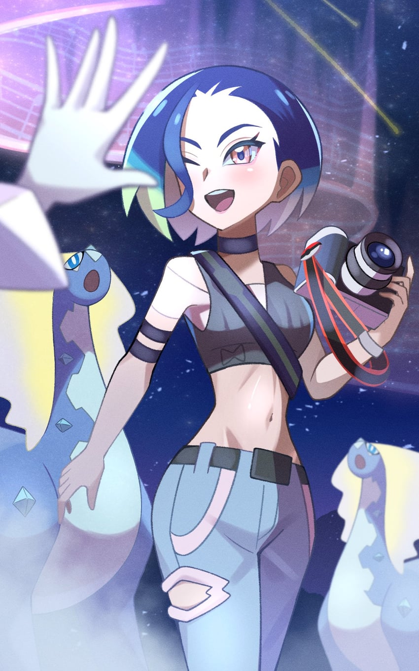 perrin and aurorus (pokemon and 1 more) drawn by inana_umi