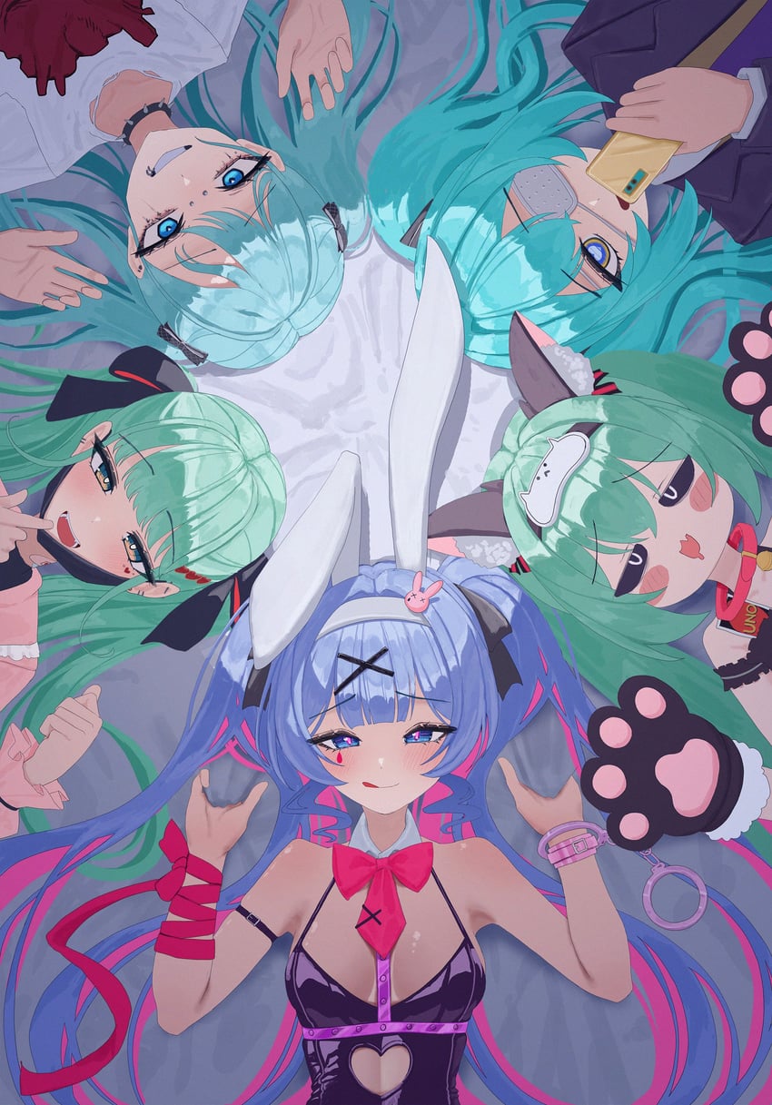 hatsune miku (vocaloid and 5 more) drawn by maji_(majidesu3)