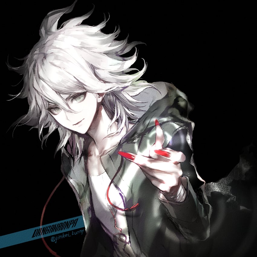 komaeda nagito (danganronpa and 1 more) drawn by koshika_rina