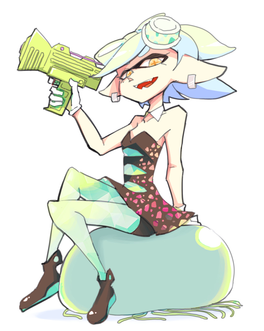 marie (splatoon and 1 more) drawn by inarou_(rakugakiproject)