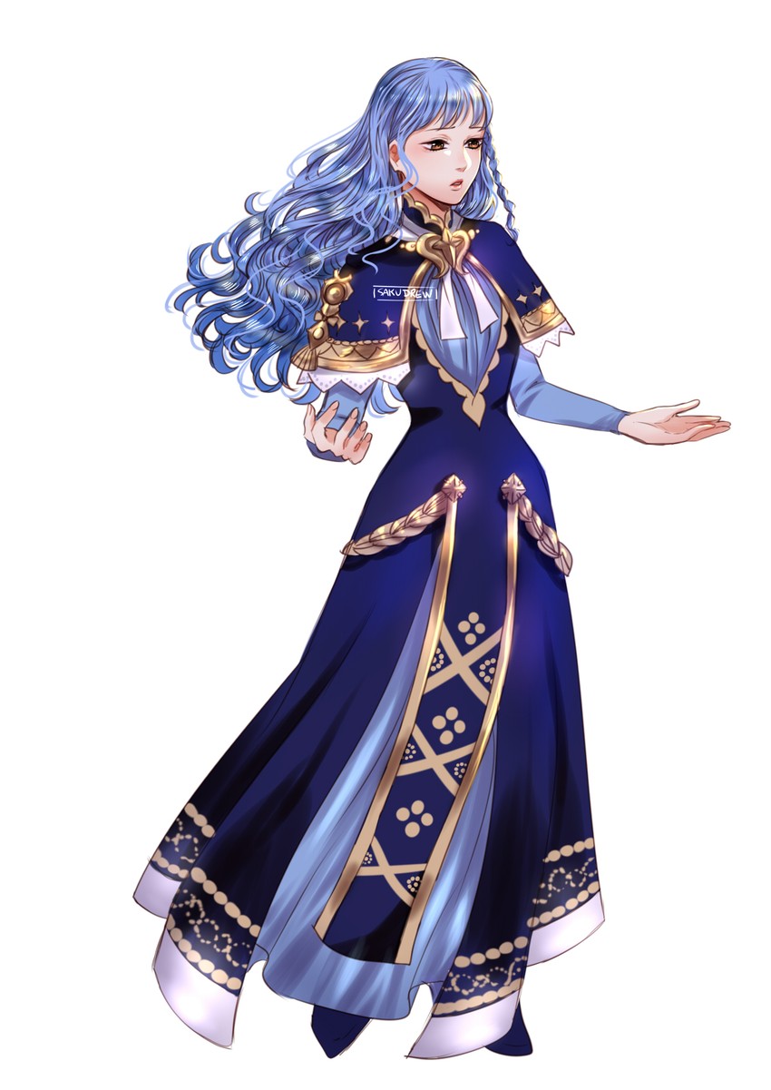 marianne von edmund (fire emblem and 1 more) drawn by sakudrew