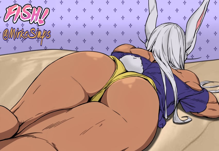 mirko (boku no hero academia) drawn by mirkosimps and parallaxfused