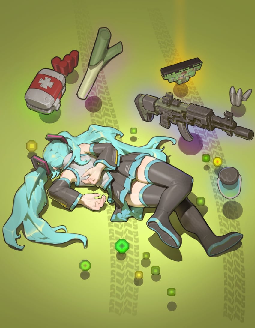 hatsune miku (vocaloid and 3 more) drawn by pacpoi
