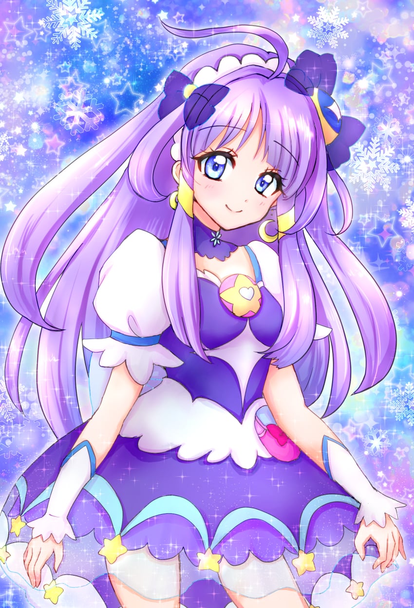 kaguya madoka and cure selene (precure and 1 more) drawn by uran_(uran_syukasyu)