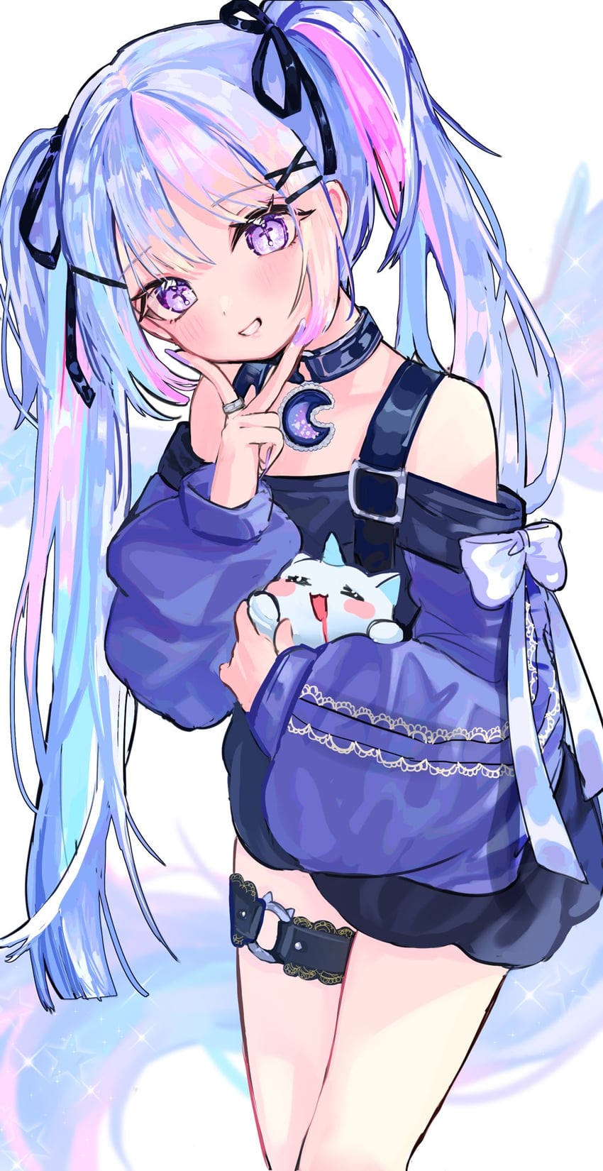 ayatsuno yuni and arnyang (stellive) drawn by haro_(1026_86)