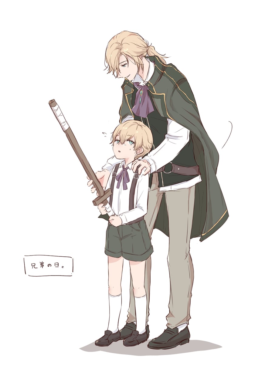jusis albarea and rufus albarea (eiyuu densetsu and 1 more) drawn by polly_(cott)